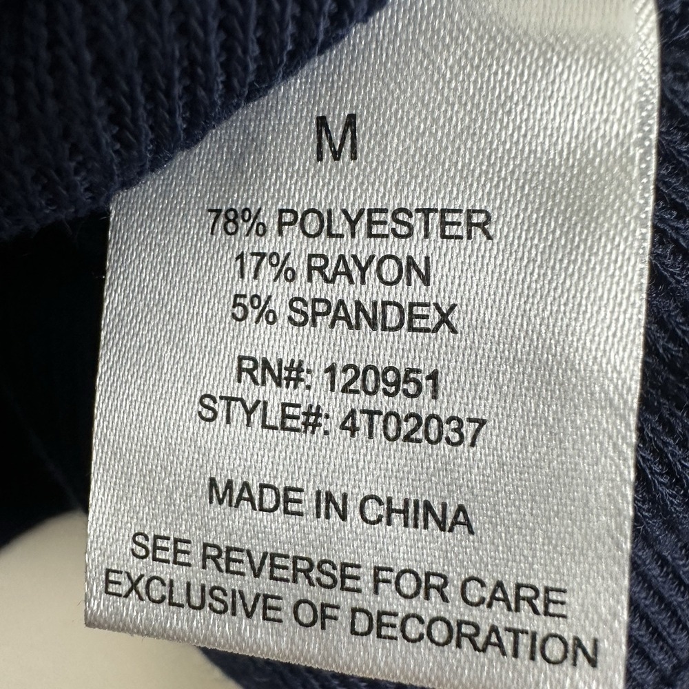 Wild Skye Women Medium Blue Hooded Top Lightening Bolt Soft Stretch Sweater NEW - Picture 5 of 7